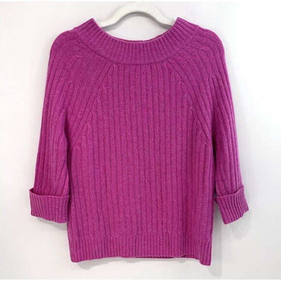 Saks Fifth Avenue Sweaters - SAKS FIFTH AVENUE Sweater Cashmere Womens Small Cable Knit Pink